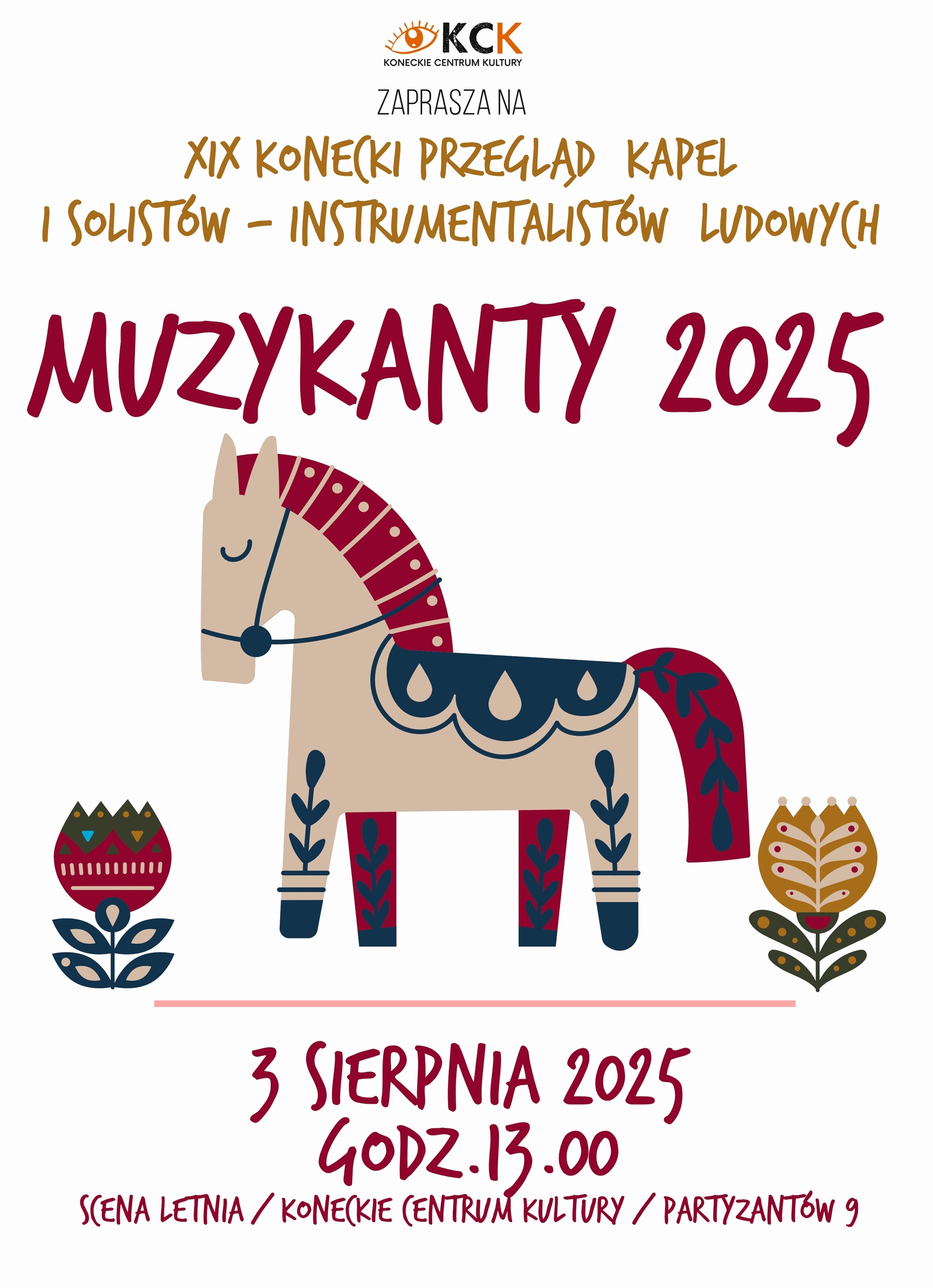 XIX Konecki Przegląd Kapel i Solistów Ludowych „MUZYKANTY 2025” – realizowane są zgłoszenia