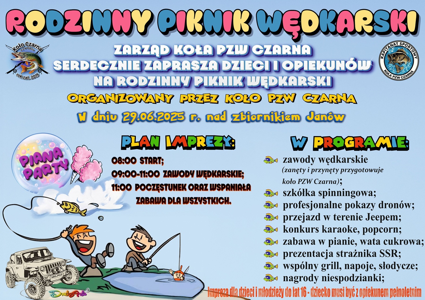 Zabawa nad wodą – piknik wędkarski już 29 czerwca