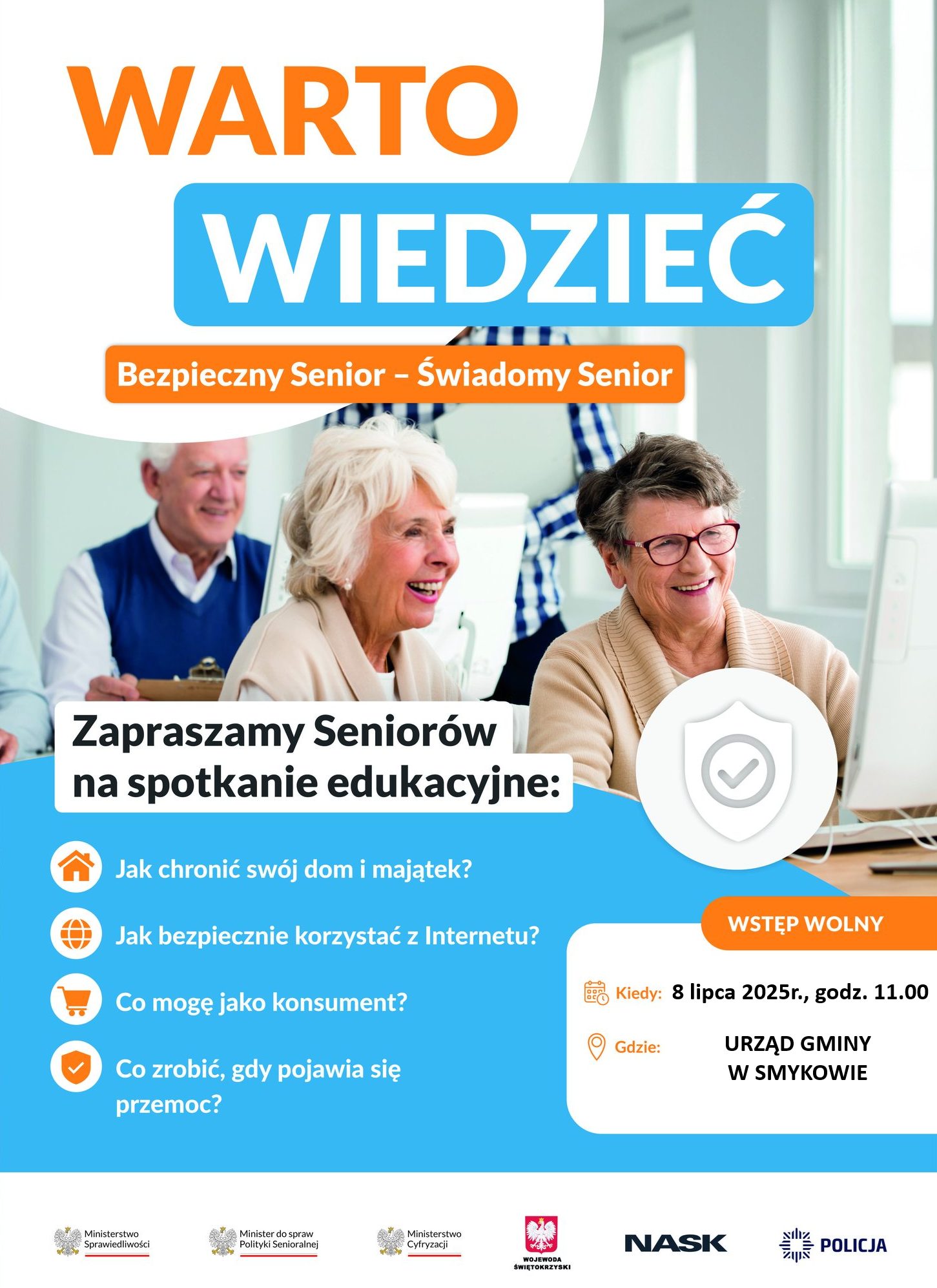 W Smykowie będą edukować seniorów o potencjalnych zagrożeniach