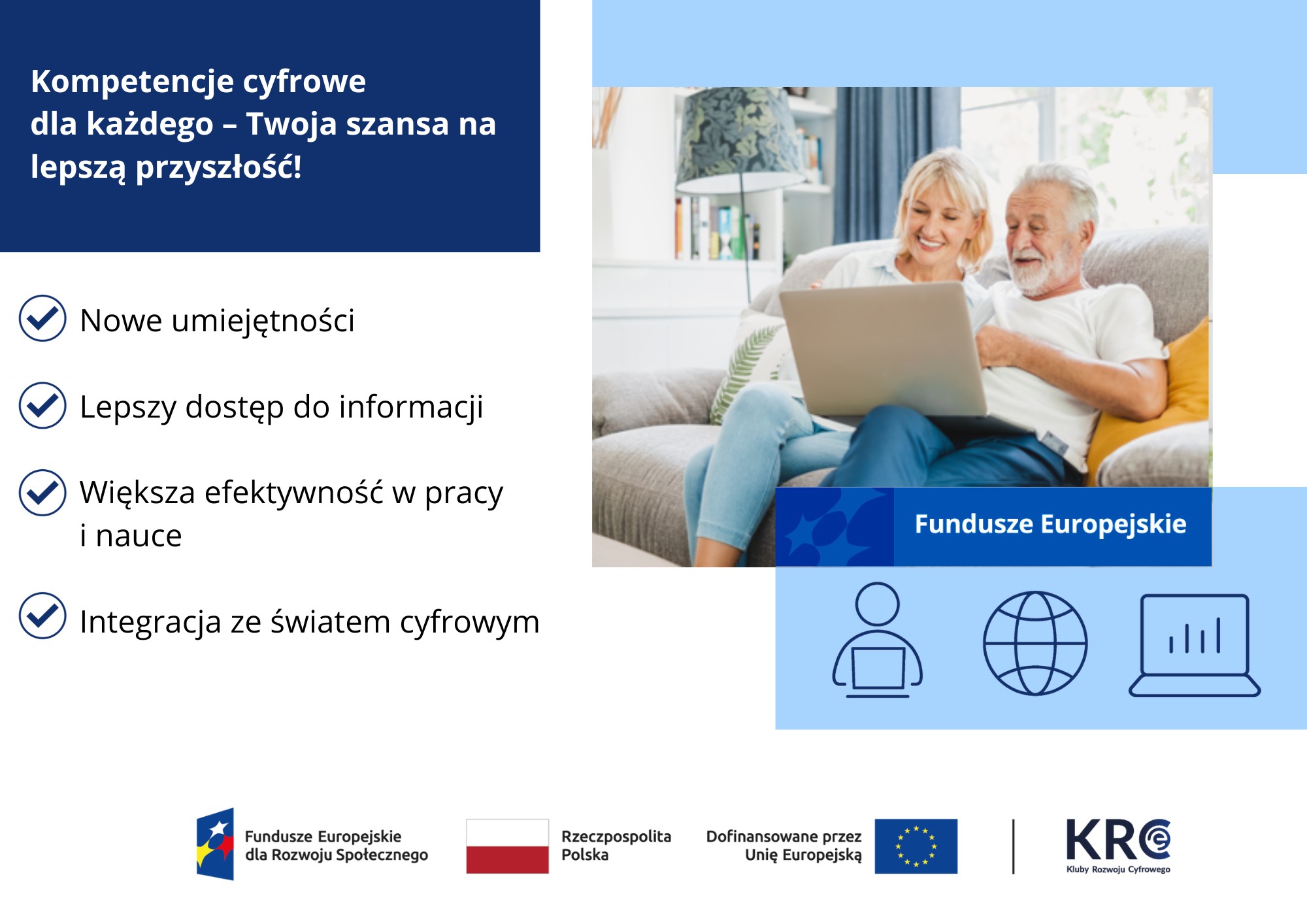 W gminie Smyków rusza Klub Rozwoju Cyfrowego. Mieszkańcy rozwiną kompetencje cyfrowe