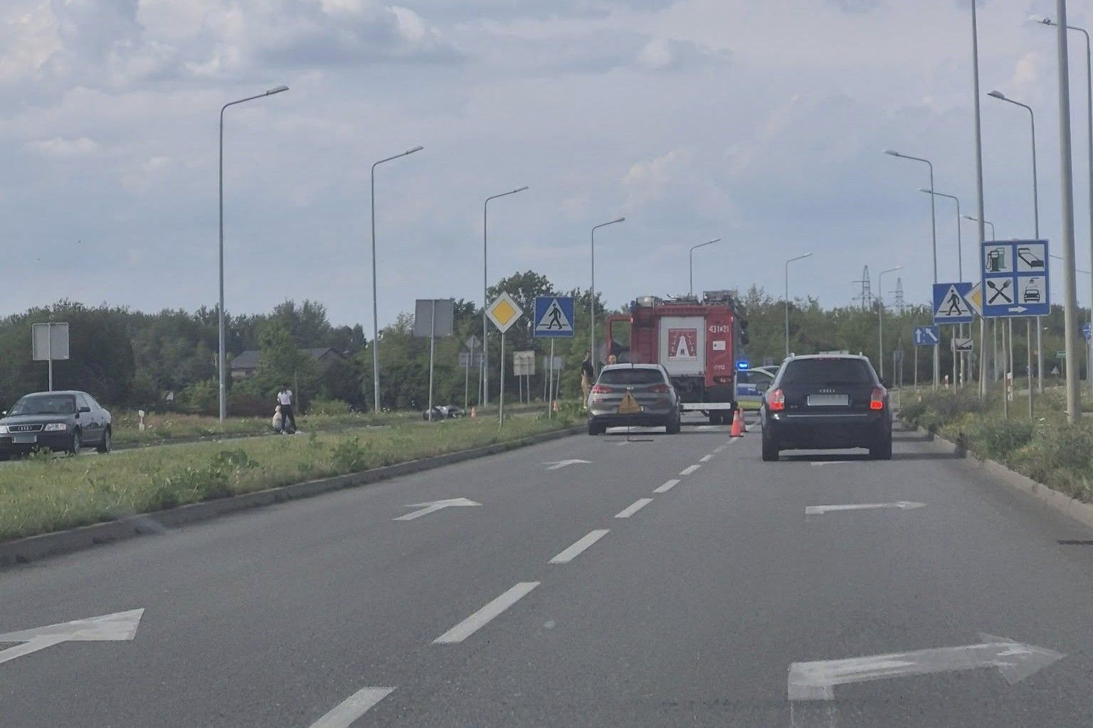 Wypadek w Końskich. Jedna osoba trafiła do szpitala