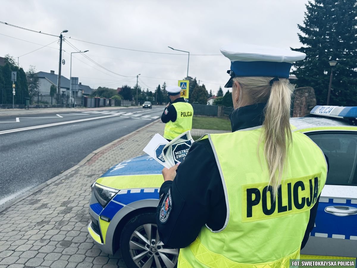 ’Mistrzu, zwolnij’ – policyjna akcja profilaktyczna [zdjęcia]