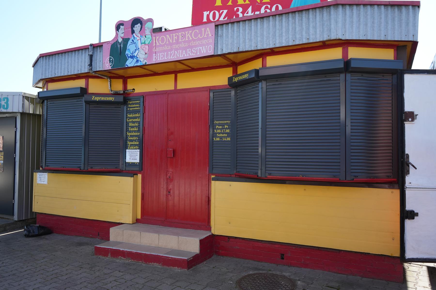 Na sprzedaż – Pawilon Handlowy nr 32, Plac Targowy w Końskich