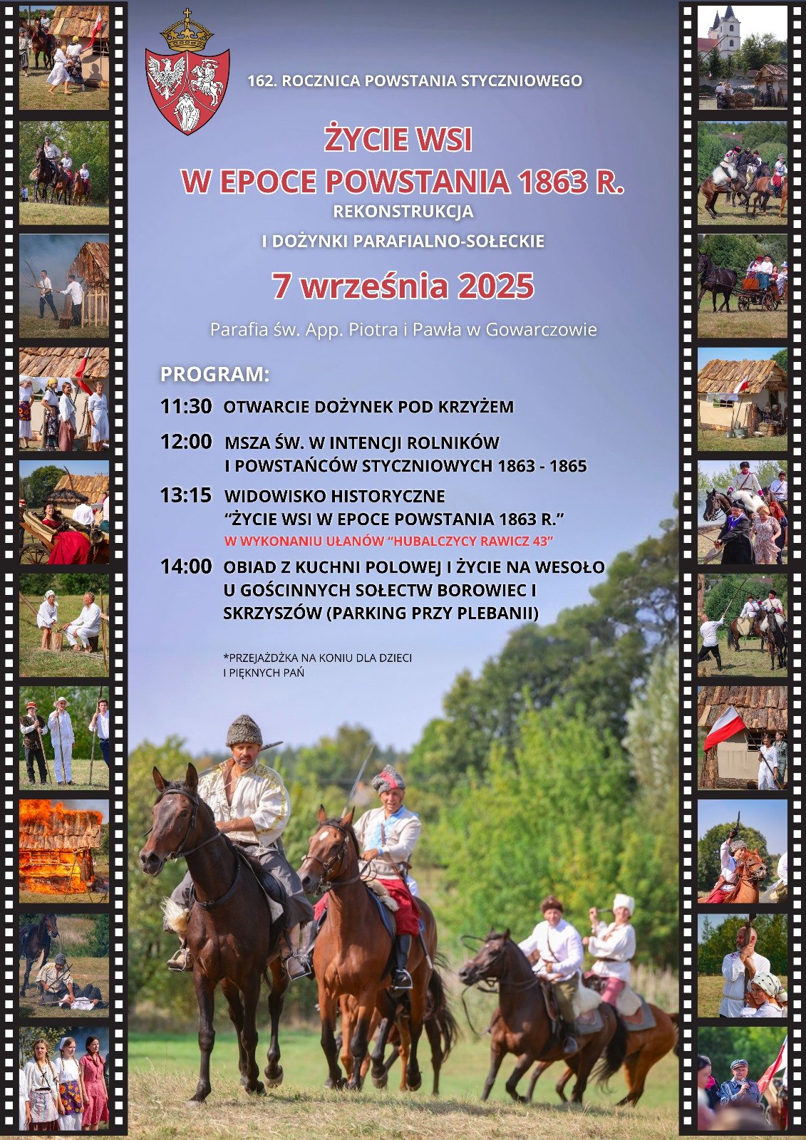 Rocznica Powstania Styczniowego i dożynki parafialne w Gowarczowie