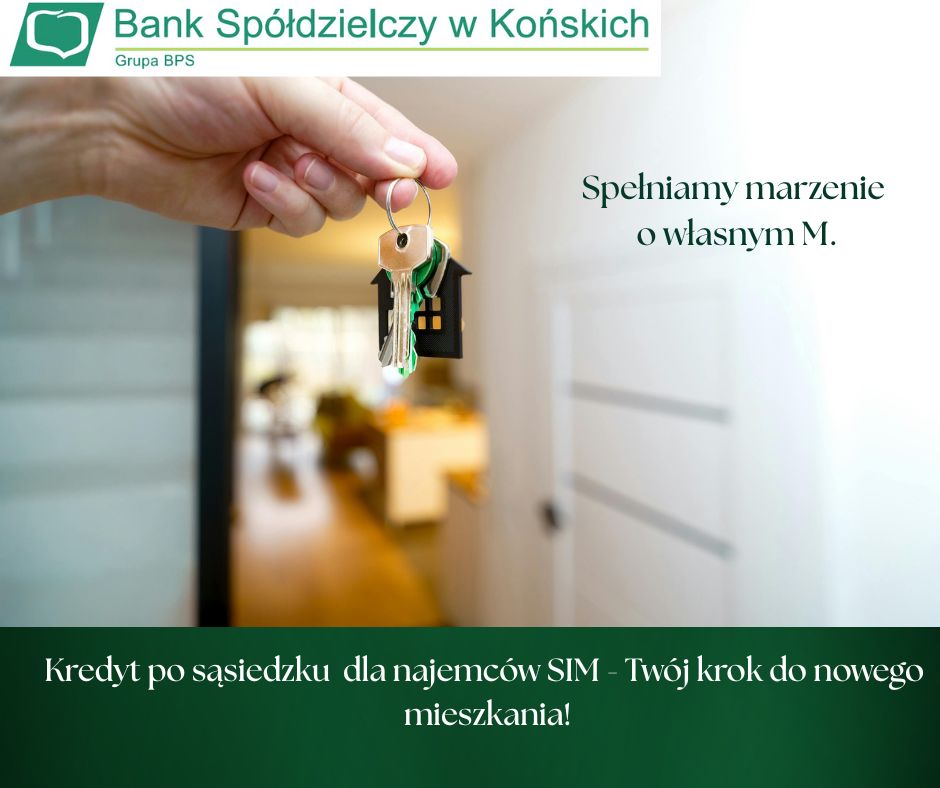 Kredyt po sąsiedzku dla najemców SIM! Bank Spółdzielczy z Końskich ze specjalną ofertą [wideo]