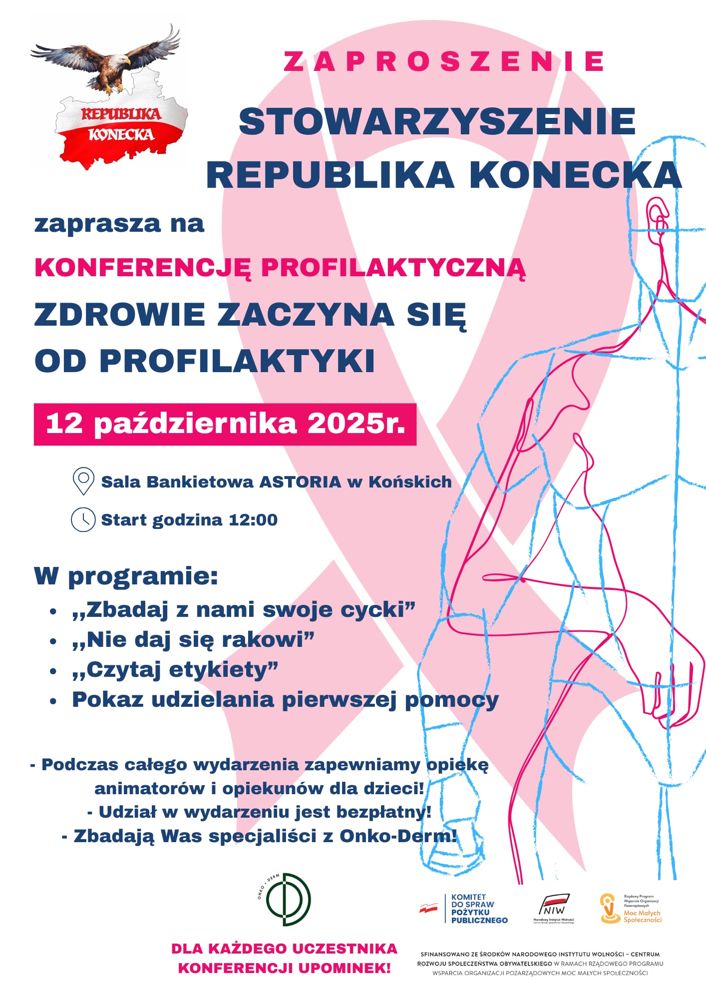 Darmowe badania i konferencja profilaktyczna w Końskich. Zaprasza Republika Konecka [wideo]