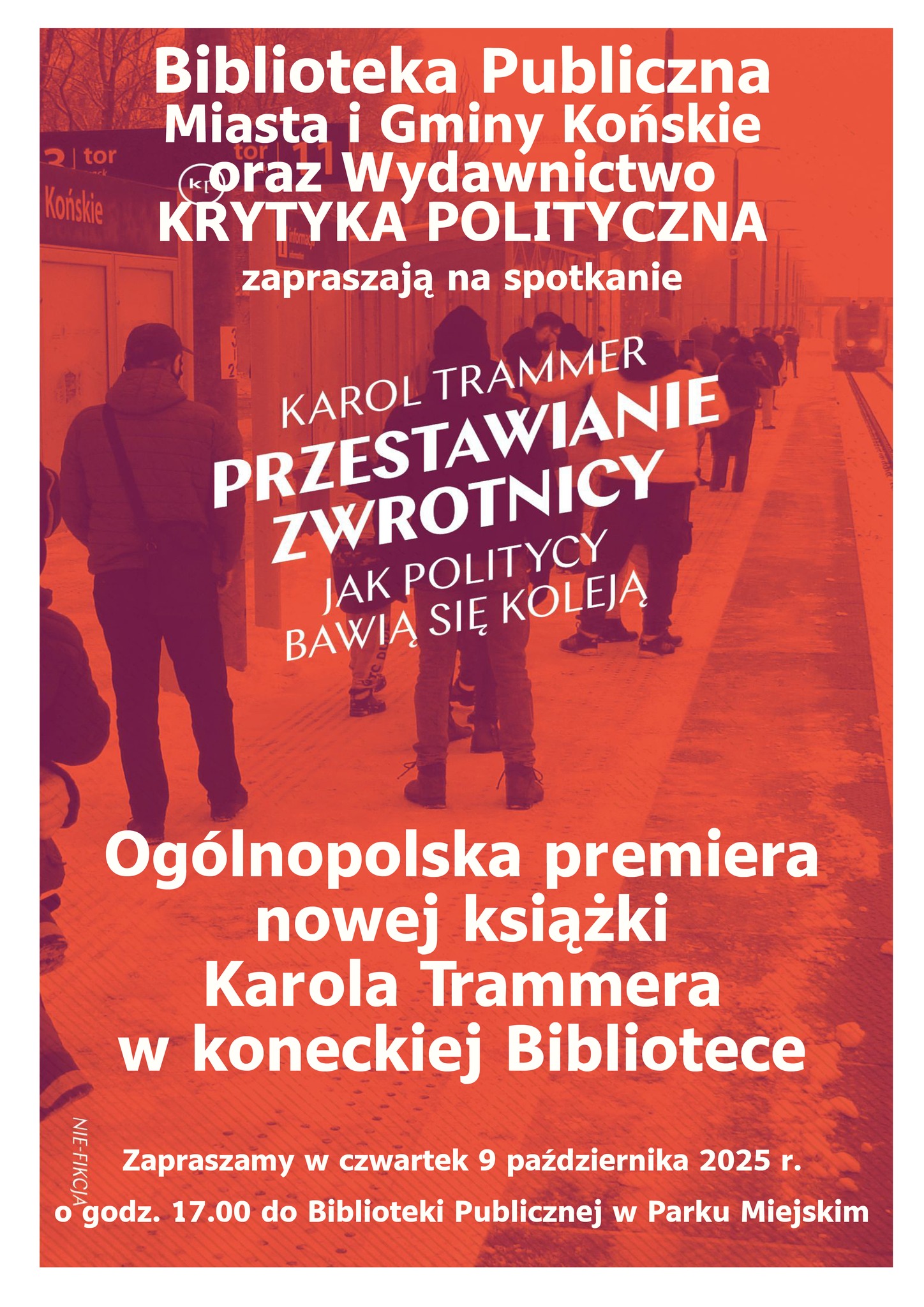 Premiera nowej książki Karola Trammera o polityce w polskiej kolei