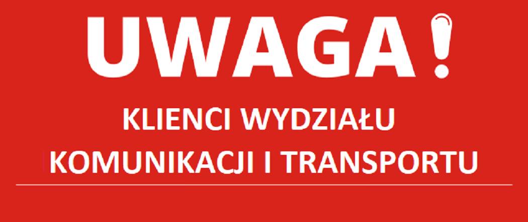 Przerwa w pracy Wydziału Komunikacji i Transportu w Stąporkowie