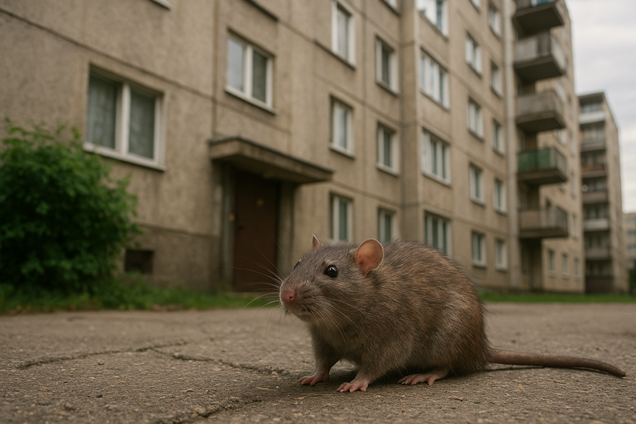 Szczury przy blokach w Końskich? Mieszkańcy zaniepokojeni