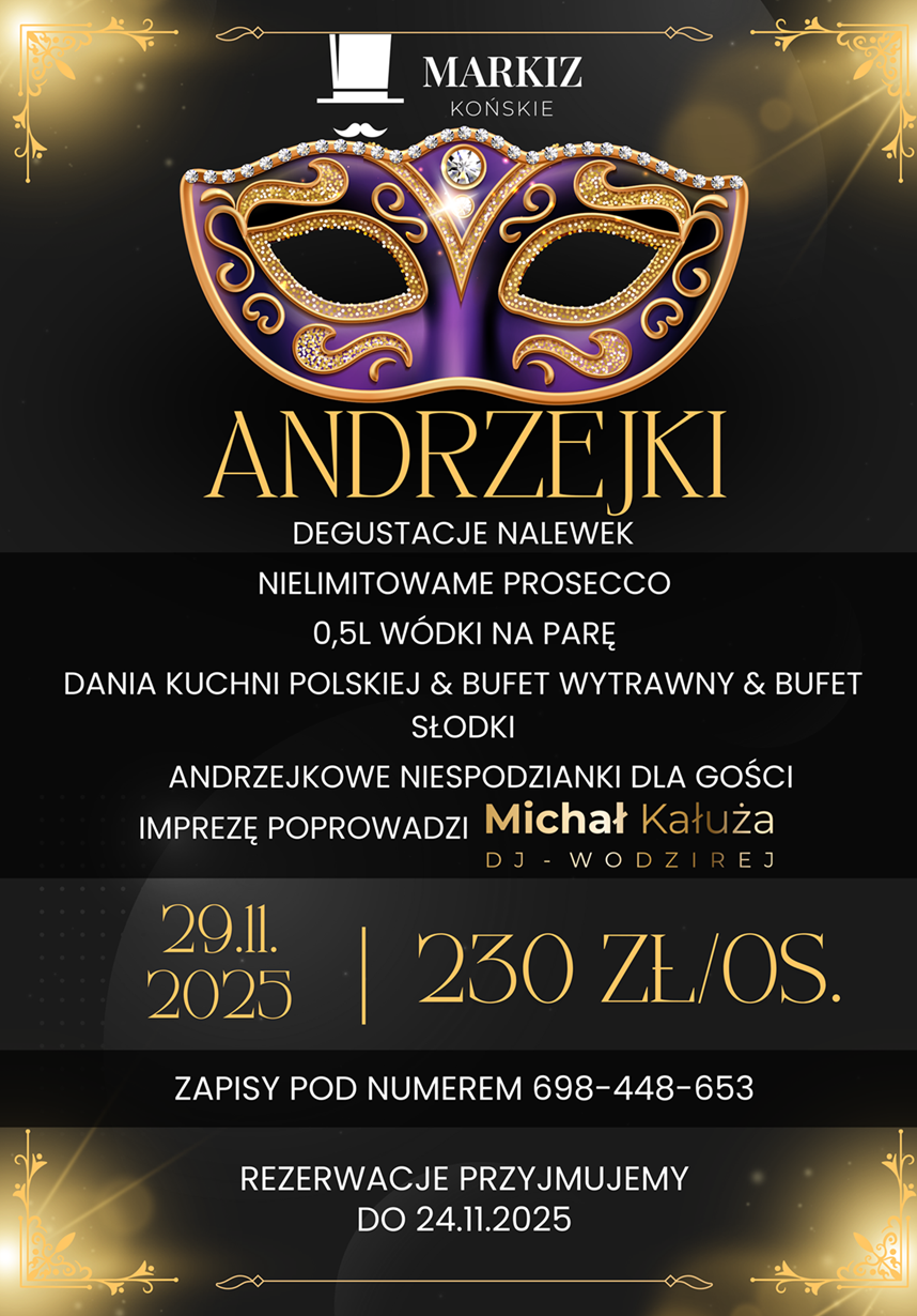 Andrzejki 2025 w Markizie. Ruszyły zapisy!