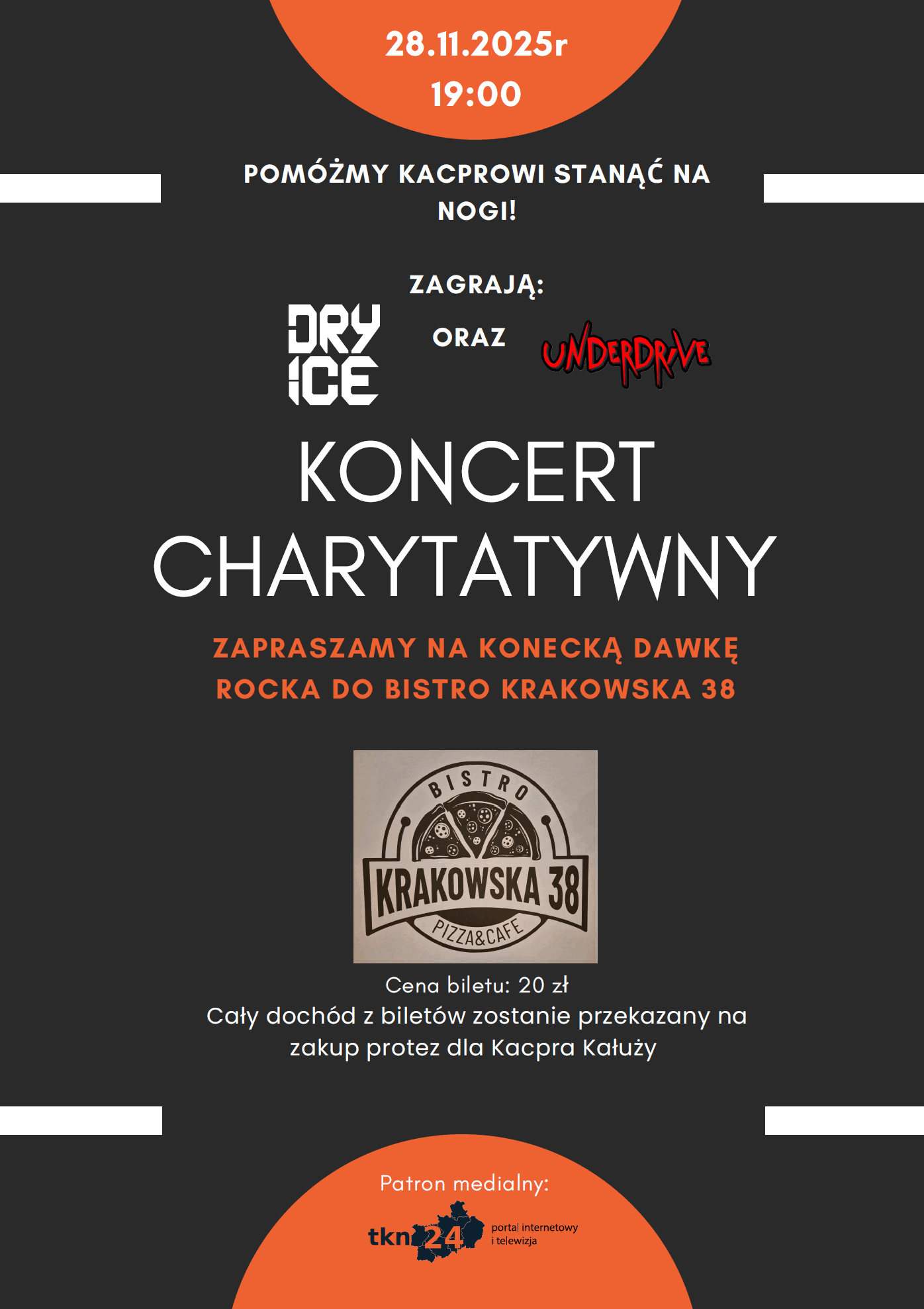 Koncert charytatywny dla Kacpra Kałuży już 28 listopada