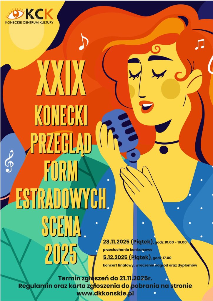 Przegląd Form Estradowych SCENA 2025 już w piątek. Wystąpi kilkudziesięciu wokalistów