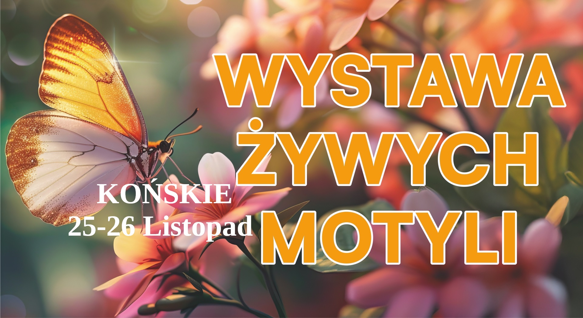 Magiczny świat motyli KOŃSKIE. Niezwykła wystawa już 25–26 listopada!