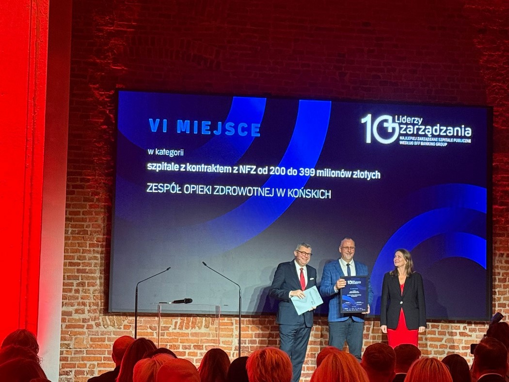 ZOZ w Końskich liderem w województwie i 6. w kraju w rankingu najlepiej zarządzanych szpitali