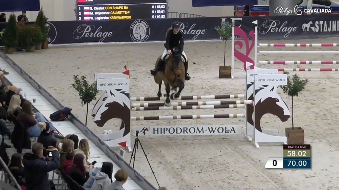 Maja Kamoda z dobrym występem na prestiżowej Cavaliadzie w Poznaniu [wideo]