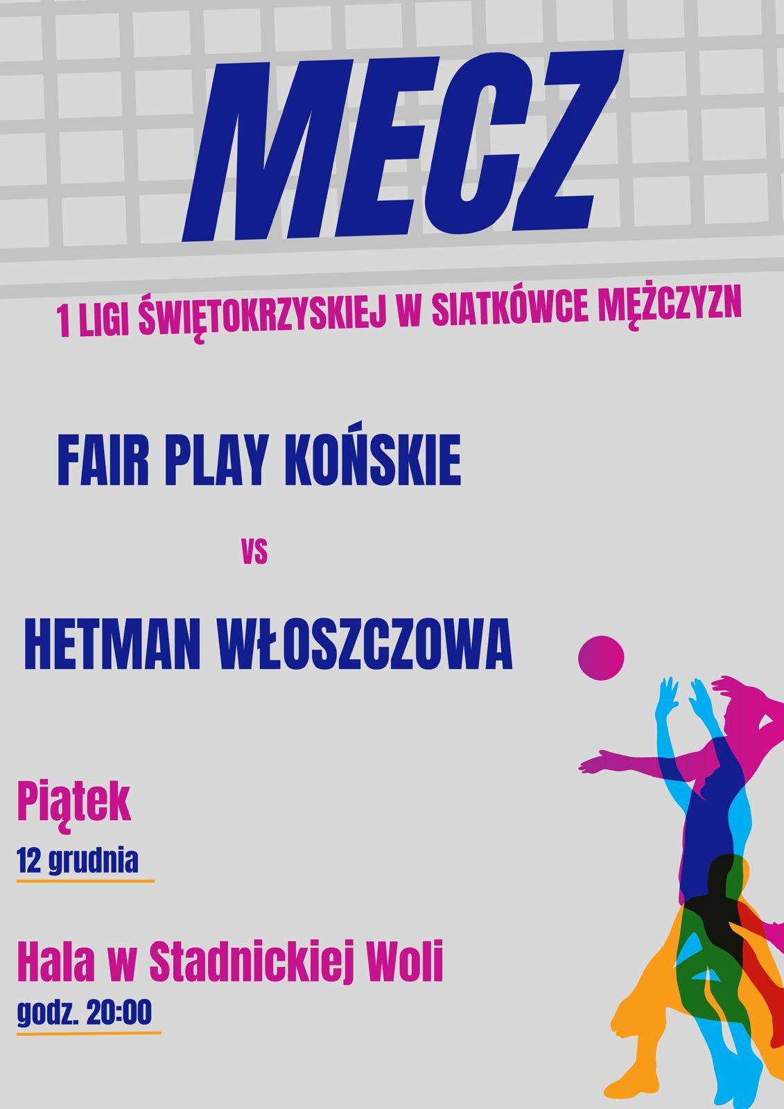Przed siatkarzami Fair Play ostatni mecz w tym roku we własnej hali