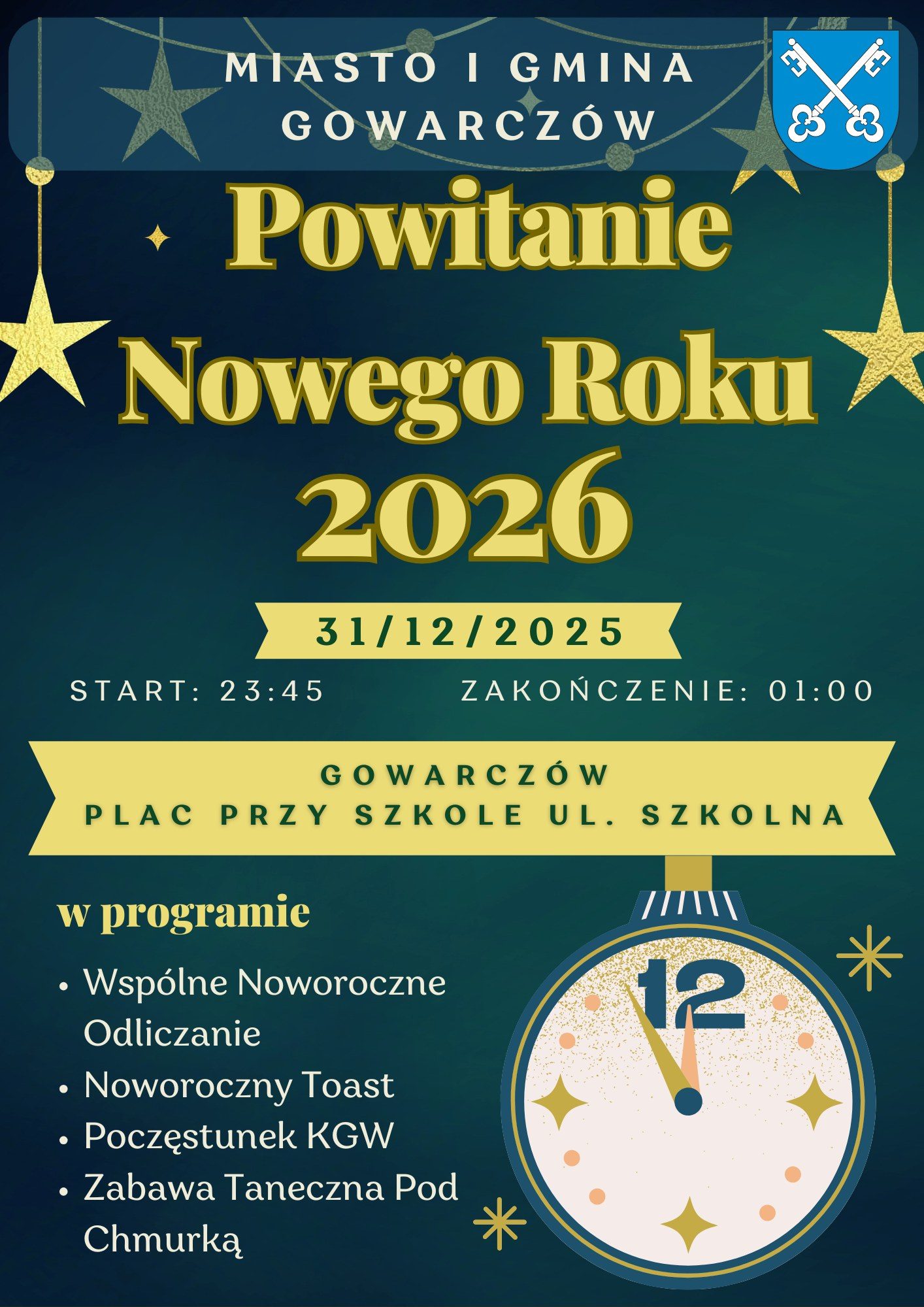Gmina Gowarczów zaprasza na sylwestra pod chmurką