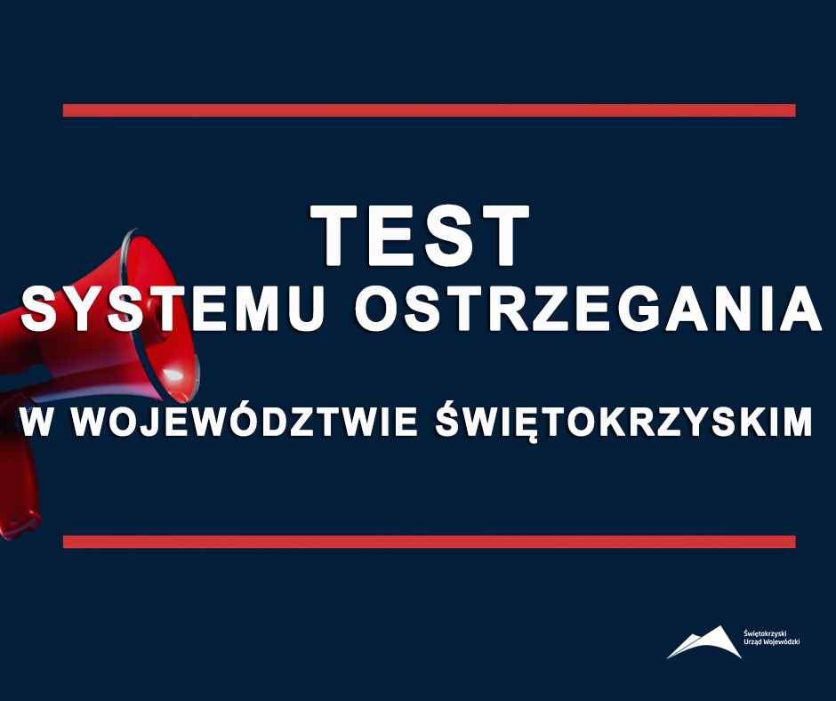 Komunikat. Test systemu alarmowania