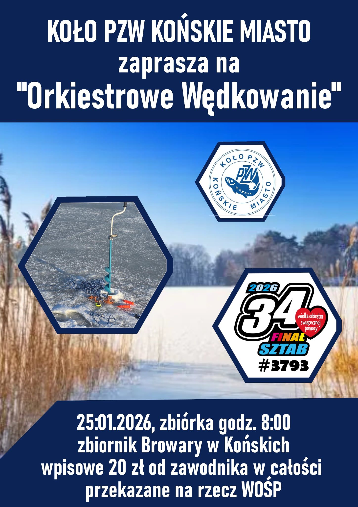 PZW w Końskich zaprasza na Orkiestrowe Wędkowanie dla WOŚP