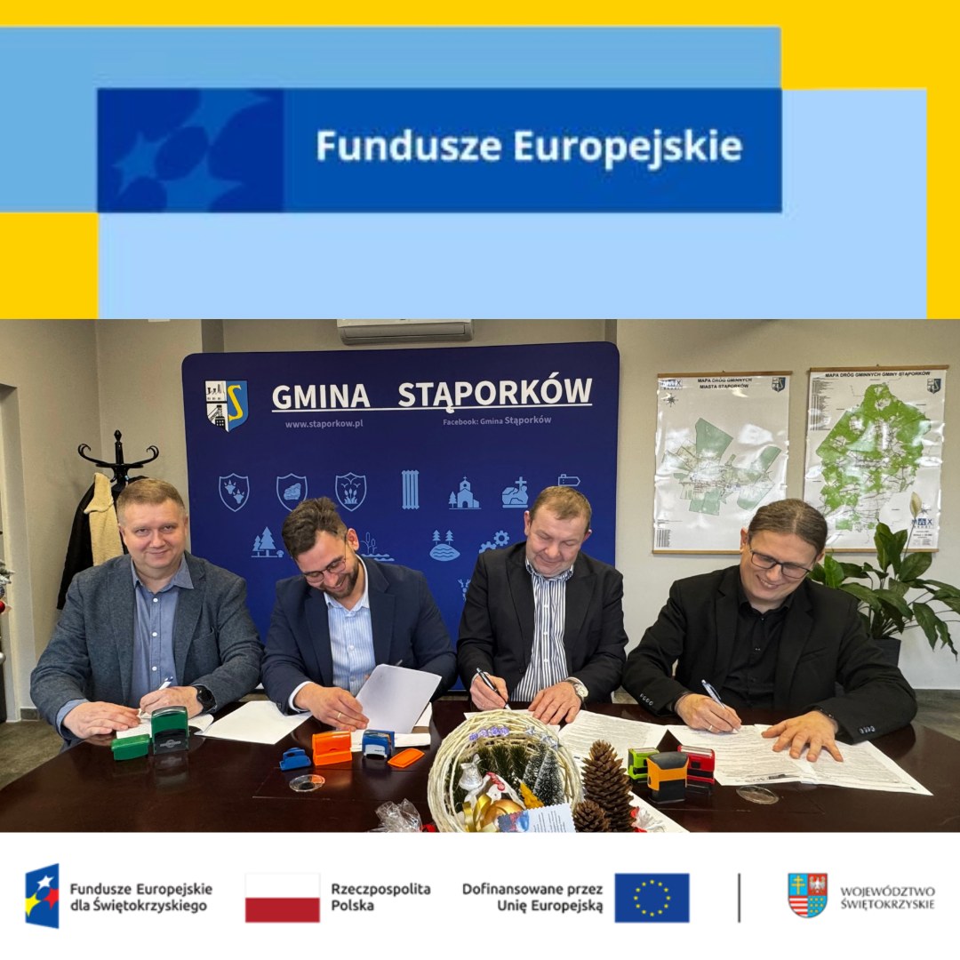 Stąporków buduje nową kanalizację deszczową – inwestycja z dofinansowaniem UE