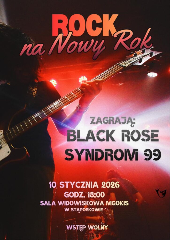 Stąporków rozpocznie nowy rok w rockowym stylu z grupami Black Rose i Syndrom 99