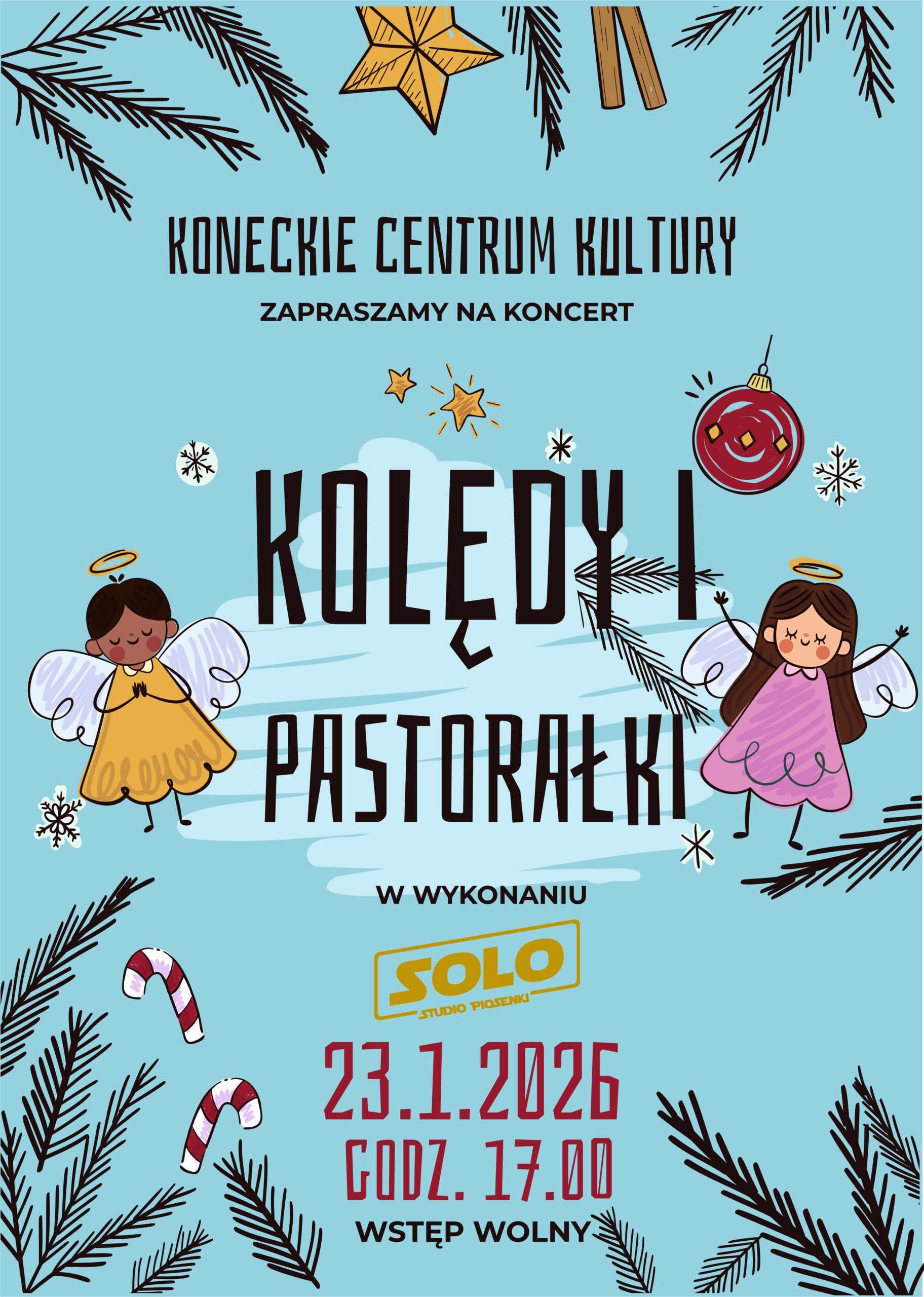 Studio Piosenki SOLO będzie kolędować w Koneckim Centrum Kultury