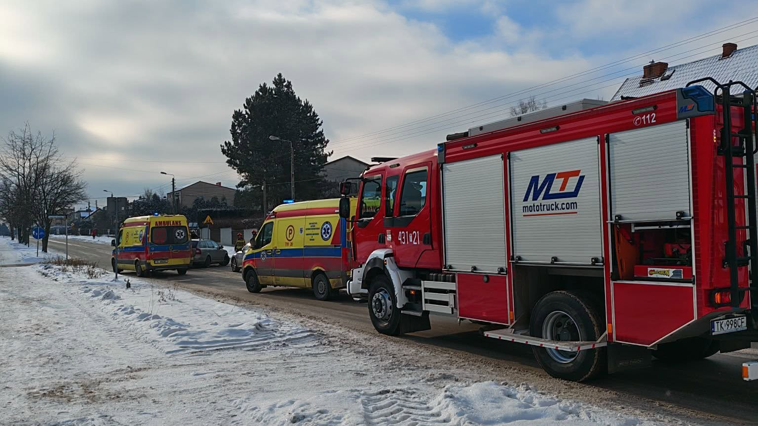 Wypadek na ulicy Południowej w Końskich