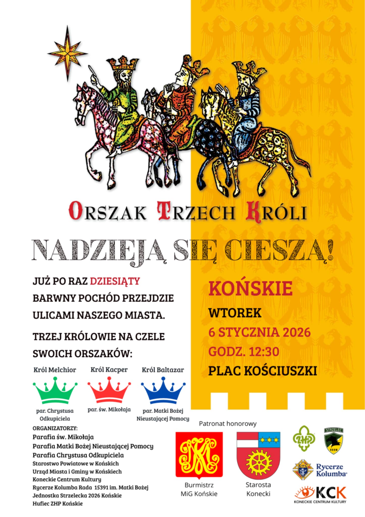 Orszaki Trzech Króli 2026 w powiecie koneckim. Które gminy biorą udział? [wideo]